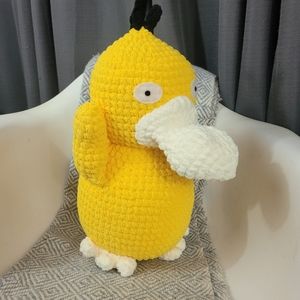 Handmade Crochet Chunky Psyduck Pokemon Plushie
